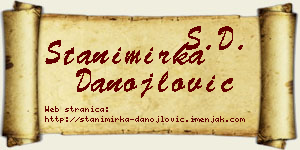 Stanimirka Danojlović vizit kartica